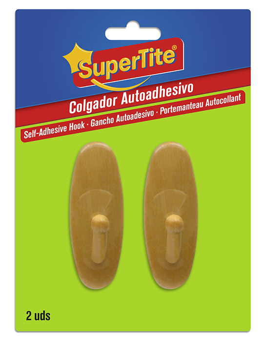 SUPERTite | Adhesivos y pegamentos |  |  | COLGADOR AUTOADHESIVO OVALADO LARGO BLANCO